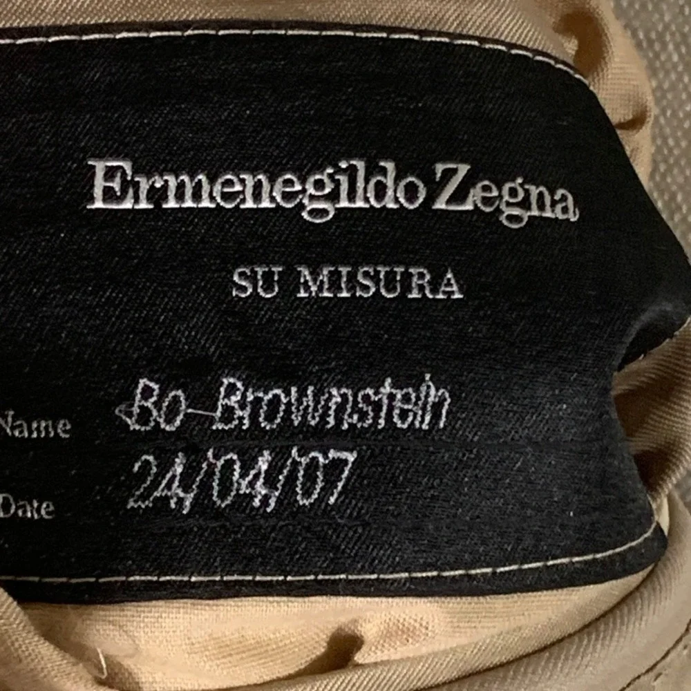 Ermenegildo Zegna Su Misura Trofeo Wool Blazer 60X Beige Tan Switzerland